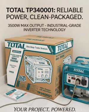 جنريتر/مولد بنزين خفيف 3500 واط نوع TOTAL Gasoline inverter generator 3.5kw