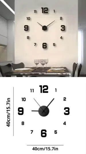 Creative Frameless DIY Wall Clock Wall least price in the mar ساعة حائط بدون إطار اقل سعر فالسوق