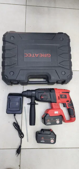 دريل وهلتي بطارية شركة جريتك greatec هيلتي هلتي بالبطارية مع بطاريتين قوة 68V ضمان ثلاث شهور سعر 45