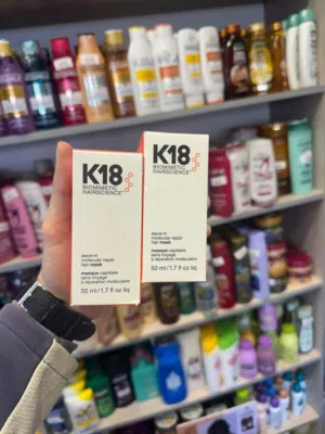شعرك تالف من الصبغة/ليساج؟ K18 ماسك إصلاح فوري 50ml (أصلي) – بدون شطف