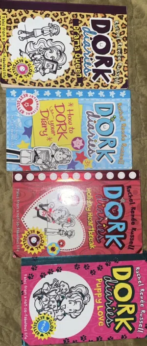 4 Dork Diaries books