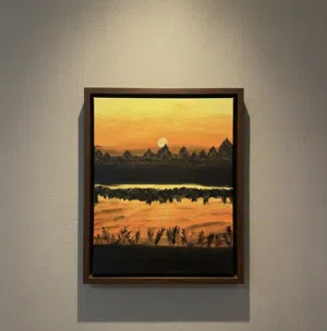 لوحات زيتية و برواز مدهونة يدوياً من خيال الرسام Oil paintings