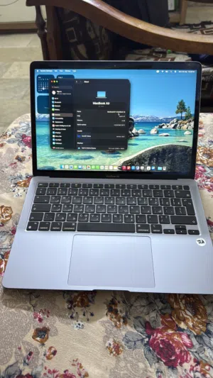 MacBook air m1 للبيع مستخدم قليل جدًا