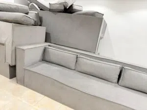 كنب رمادي grey couch