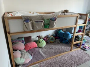 ikea reversible bed+mattress