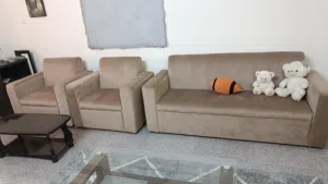 Sofa set 3 seater. & 2 single seaters