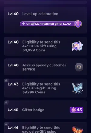 Tiktok acount lvl40
