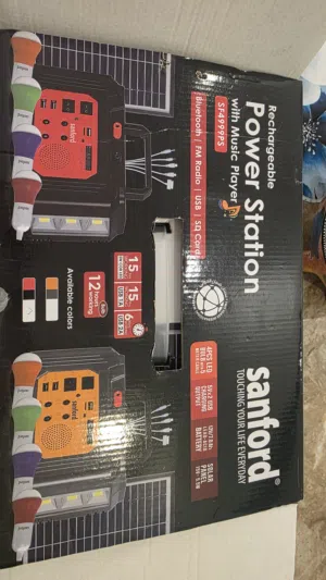 Rechargeable Power Station is a portable, all-in-one backup device for camping