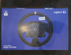 Logitech RS50 wheel base   استعمال يوم واحد فقط. شبه جديد   مع كامل الاغراض