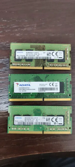 3 رامات لاب توب 4 جيجا ddr4 شغالات فحص اقرا الاعلان