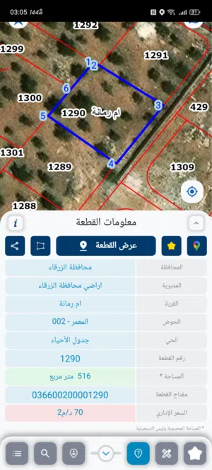 Residential Land for Sale in Zarqa Um Rummanah