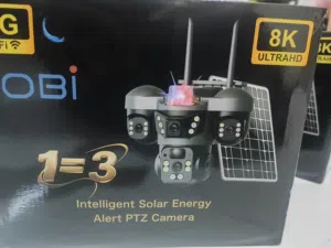 كيمرا الطاقه الشمسيه اخر اصدار K8 ULTRA HD تركب عليها سيم كارد مناسبه للمزارع والبيوت والعزب