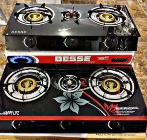 غاز طباخ  ستانلس   3 او سيكوريت ديكور   روؤس  نحاس مصمم ليدوم سنوات طويله