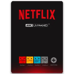 حسابات نتفلكس 4k + بروفايل خاص + ضمان طول مدة الاشتراك