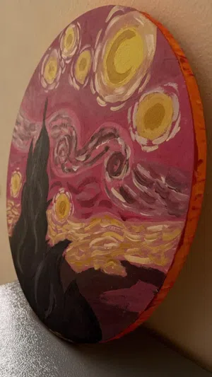 لوحة فان جوخ بناتي للتزين مقاس اكثر من 40×40