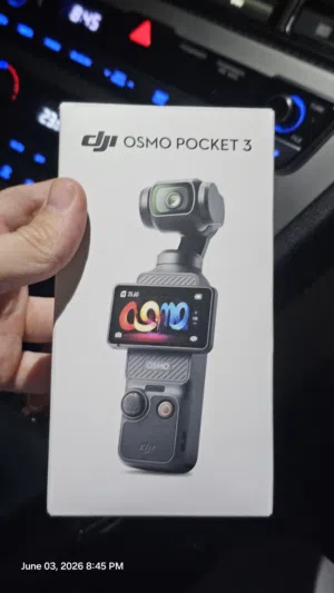 Osmo Pocket 3 opened box