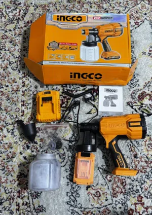 INGCO 20V Cordless Spray Gun Set - Used ONLY Once! (Full Kit)