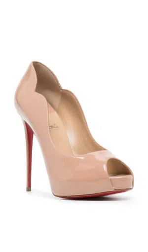Authentic Christian Louboutin High Heels  Hot Chick Alta 120mm patent pumps