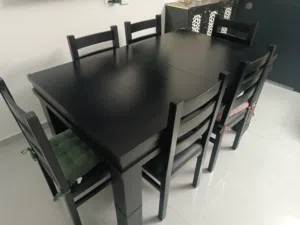 طاولة سفرة خشب زان ثقيل