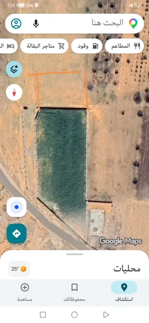 ارض في وادي الربيع شارع شركة النهر
