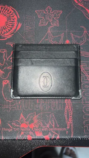 Cartier calfskin 6 cards card holder كارد هولدر كارتيير يتسع 6 بطاقات مع جيب للعملات
