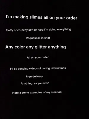 Slime made by your request..Want a fluffy one? Of course.Want a soft one? Sure.