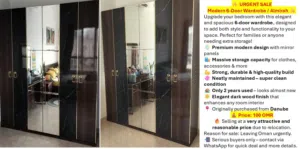 Modern 6-Door Wardrobe / Almirah