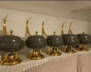 Grey And Gold Buffet
