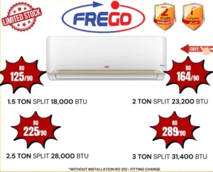 Air conditioners –  available مكيف هواء – متوفرة من عدة ماركات