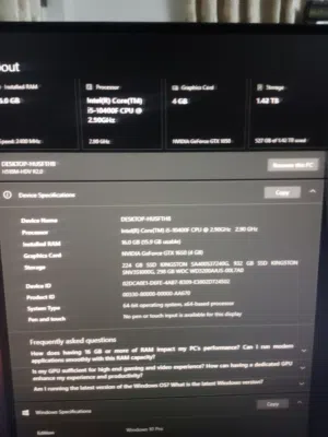 PC للبيع مواصفات كلها بصورة