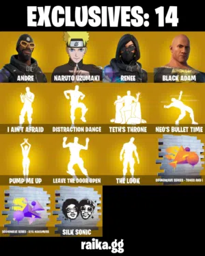 حساب فورت عرق 128 سكن بيسي فقط