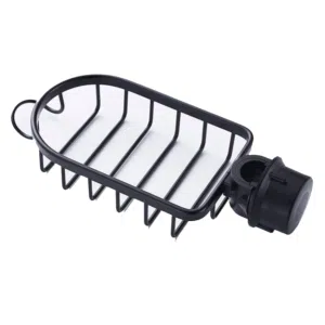 سلة تخزين معدنية (رف خلاط) للمطبخ والحمام - تركيب سهل بدون تثقيب