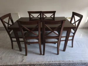 طاوله سفره مع 6 كراسي