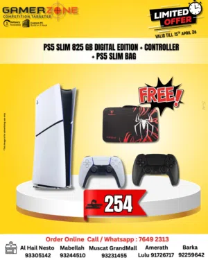 PS5 Slim 825GB Digital Edition + Controller and Bag PS5