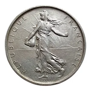 1pièce 5 Francs 1964 semeuse argent