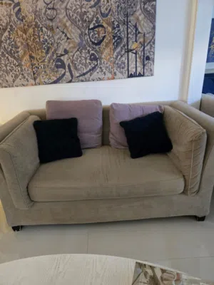 طقم كنب قطعتين ثلاثيه وثنائيه