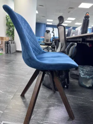 3x Blue + 4x Green Velvet Dining/Accent Chair