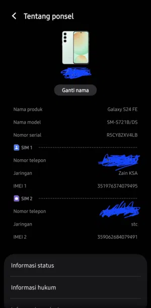 samsung s24 fe ram 12/256