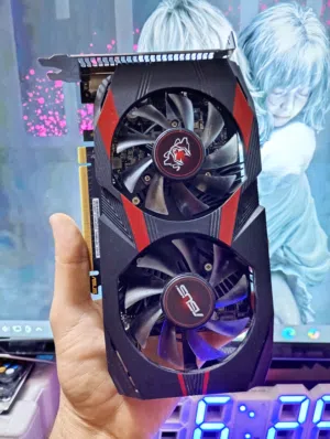 كارت شاشة gtx 1050 ti نسخة الكيمنك مستخدم اصلي ماركة اسوس asus براند معروف نسخة اصلية غير مجدد