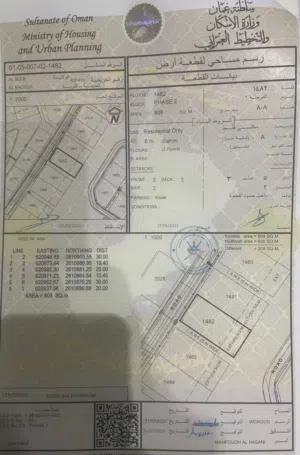 Residential Land for Sale in Muscat Al-Hail