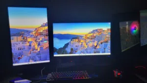 ست اب كامل pc ممتاز طاولة العاب كرسي قيمنق  والملحقات الموضحة في الصورة
