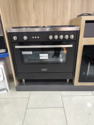 عرض نااار على فرن إيطالي IGNIS مع مراوح مناصب ثقيله 90 سم اسود