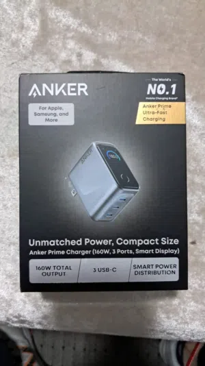 Anker prime charger 160W شاحن انكر برايم 160وات
