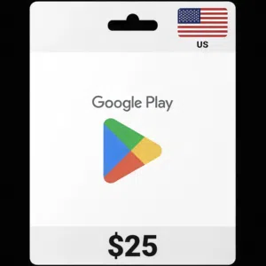 25$ Google play (USA ) Gift card / بطاقة شحن قوقل   بلاي امريكي