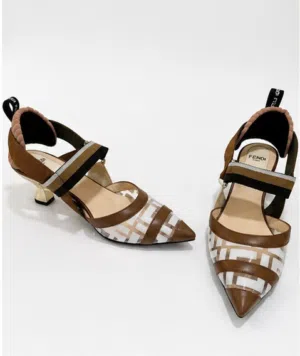 حذاء Fendi Slingback أصلي مقاس 36 مع الكرتون والفاتورة