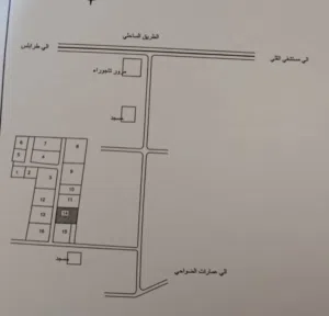 قطعة ارض للبيع في تاجوراء م 1322 طريق معبده قريبه من الساحلي تاجوراء الوسط