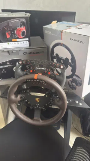 Fanatec Clubsport CSW V2.5 8nm+Porsche wheel+Formula wheel سكان فاناتيك