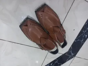 peshawari sandal brown used and black new