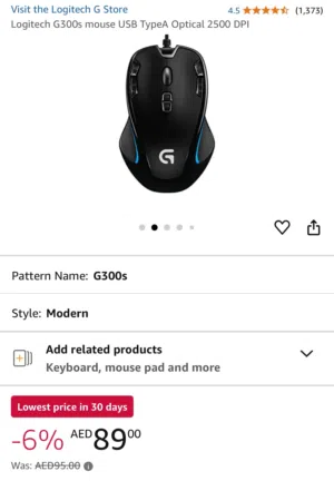 Logitech Gaming Mouse same like new