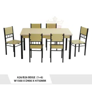 طاولة طعام جديدة 6+1 Brand new dining table